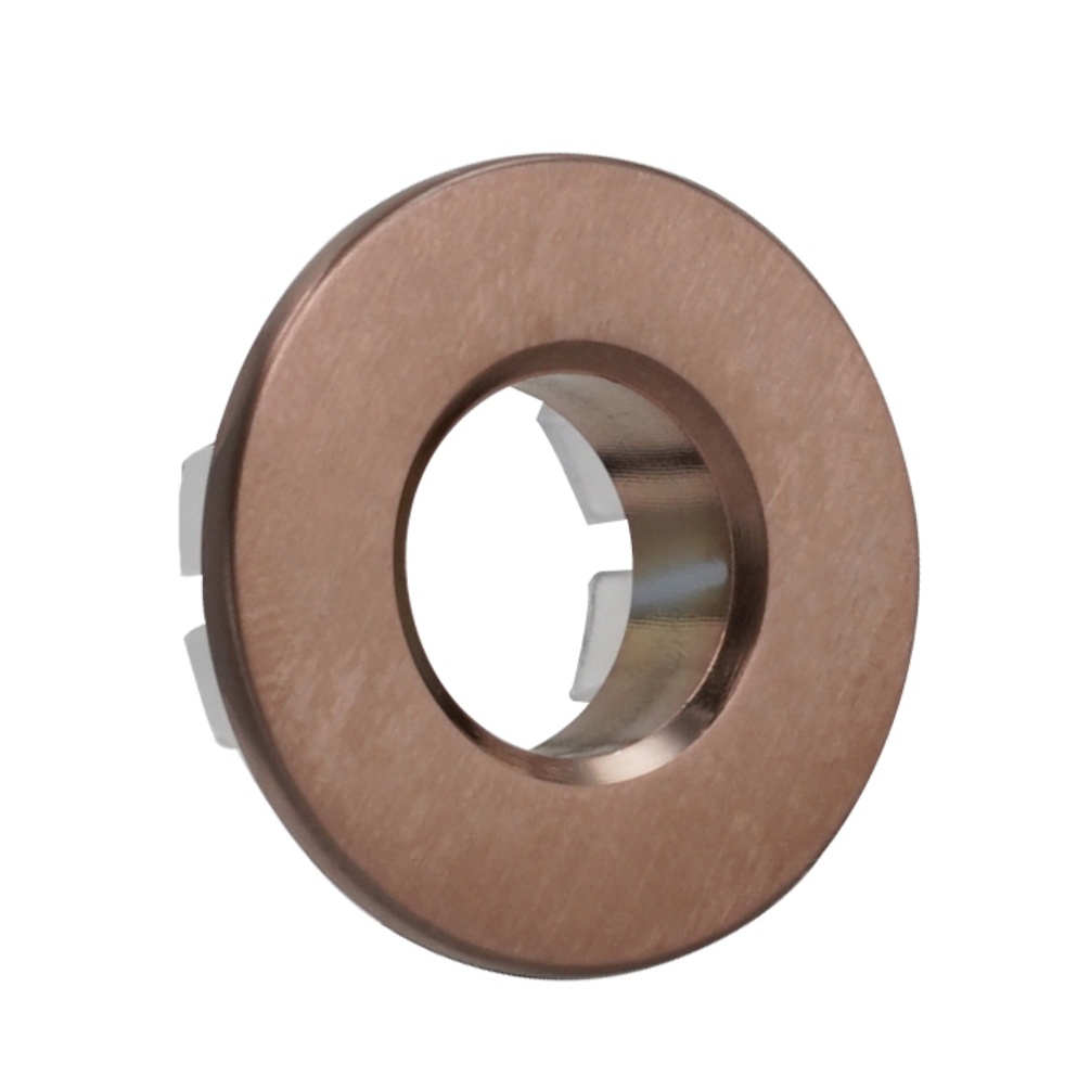 Product Cut out image of the JTP Vos Brushed Bronze Overflow Cover